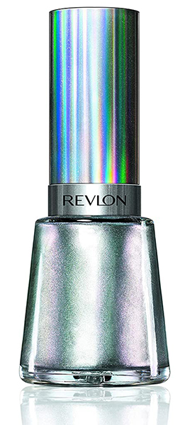 Revlon Nail Enamel, Chip Resistant Nail Polish, Glossy Shine Finish, in Black/Grey, 135 Molten Magic